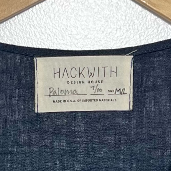 Hackwith Design House Paloma Vest in Navy - Picture 3 of 8